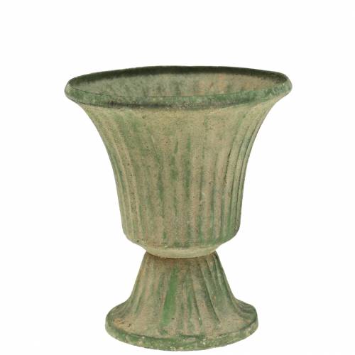 Floristik24 Antik zöld pohár Ø9cm H10cm