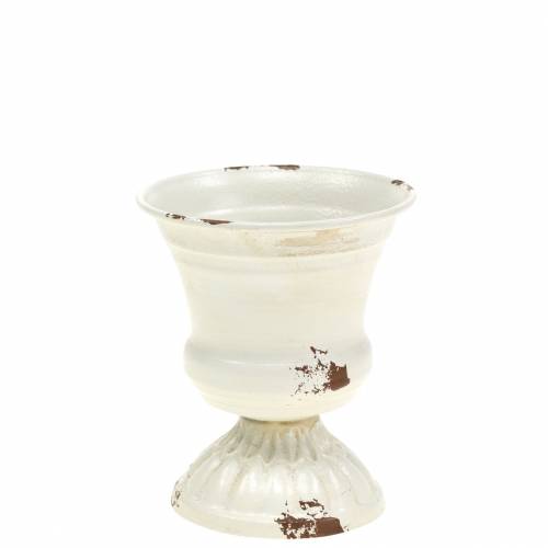 Floristik24 Plant Cup Chalice Antik krém Ø7,5cm H9cm 1 db