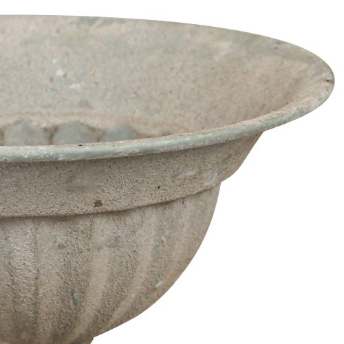 Floristik24 Csészetál nem nemesfém vintage szürke Ø16cm H14,5cm