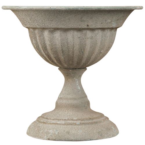Floristik24 Csészetál nem nemesfém vintage szürke Ø16cm H14,5cm