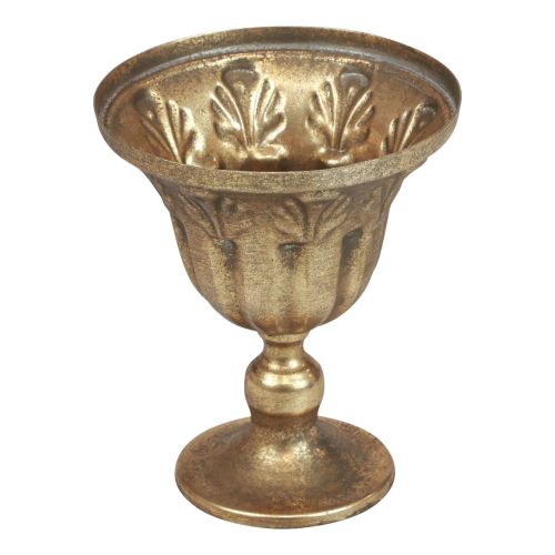 tételeket Csésze váza díszítés csésze fém serleg arany antik Ø13cm H15,5cm