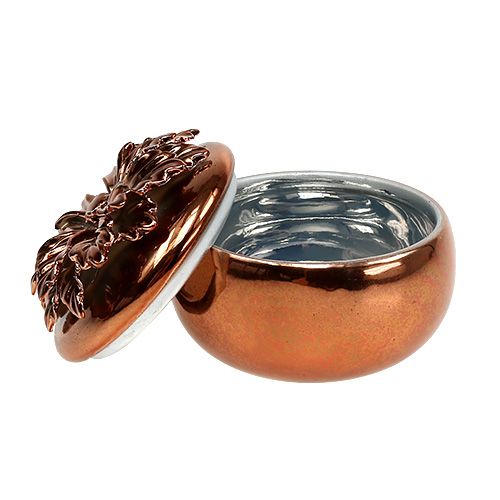 Floristik24 Porcelán tégely réz Ø7,5cm H6cm