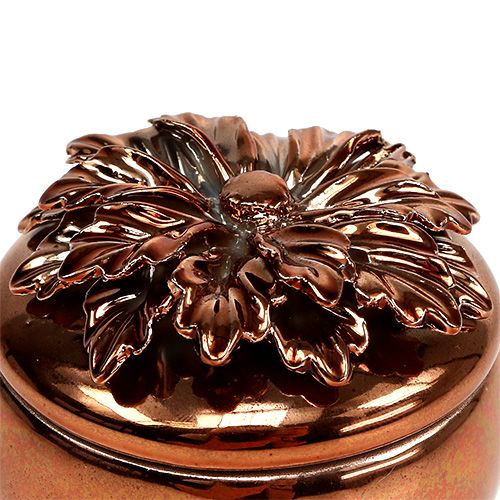 Floristik24 Porcelán tégely réz Ø7,5cm H6cm
