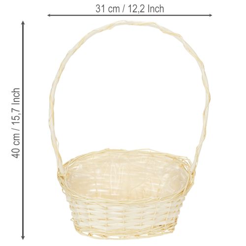 Ajándékkosár 27cm x 18cm M43cm világítással | Floristik24.hu