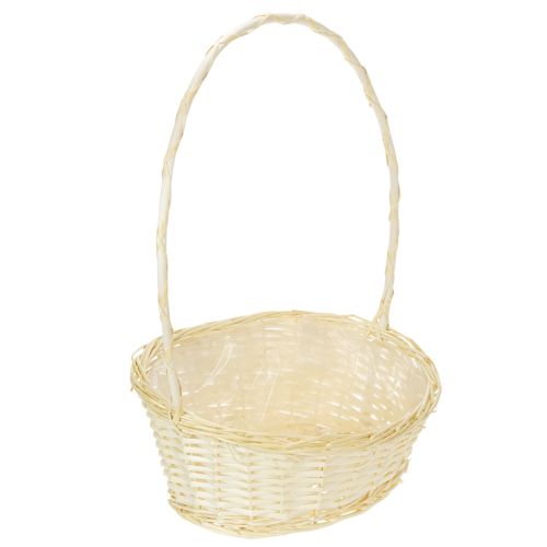Ajándékkosár kb. 38cm x 27cm, világos színű vétel | Floristik24.hu