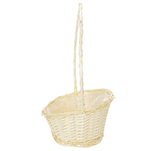 Ajándékkosár kb. 38cm x 27cm, világos színű | Floristik24.hu