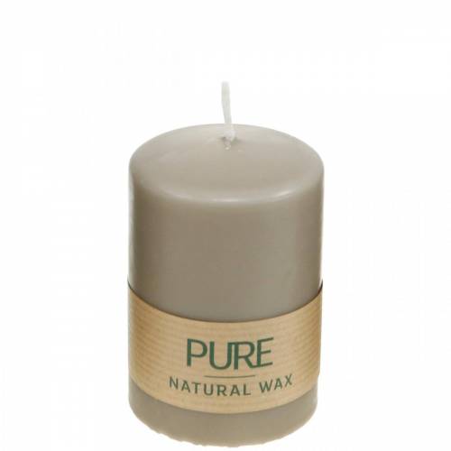 tételeket Tiszta oszlopos gyertya barna 90/60 natúr viasz gyertya fenntartható sztearin repce gyertya dekoráció