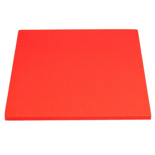 Floristik24 Virágos habtányér Piros 3db