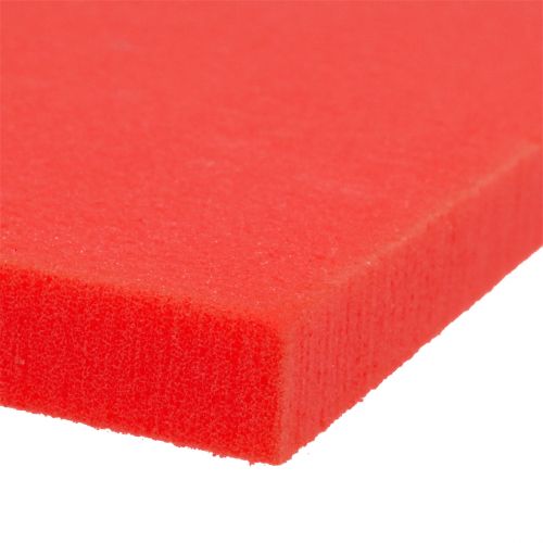 Floristik24 Virágos habtányér Piros 3db