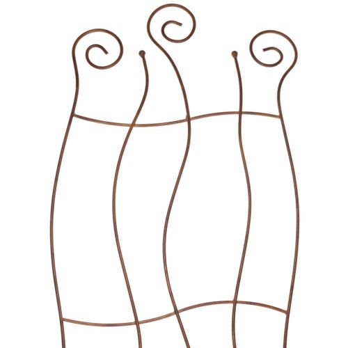 Ívelt fém kerti rács kúszónövényekhez, 110 cm