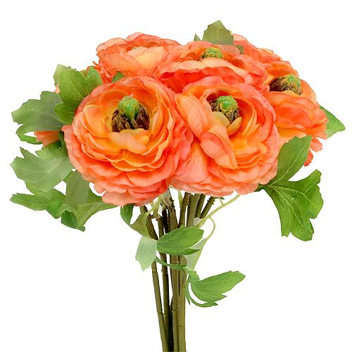 Floristik24 Ranunculus narancs 27cm 8db