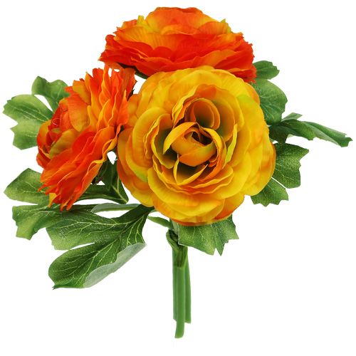 Floristik24 Narancssárga ranunculus csokor L18cm