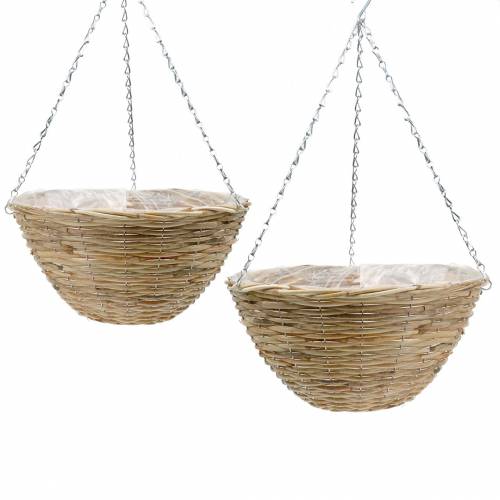 Rattan akasztókosár Ø35 / Ø40cm, 2db-os készlet