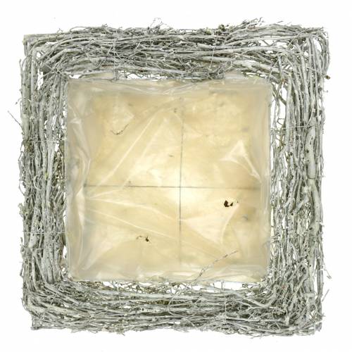 tételeket Rusztikus növénypárna &quot;Ágak&quot; Fehérre Melegített Dekoráció 40x40cm