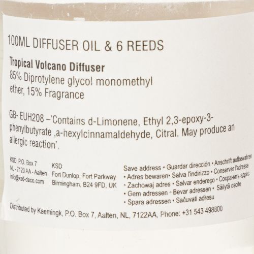 tételeket Szobaillatosító diffúzor egzotikus kókusz és mangó illattal a hosszan tartó frissességért otthon, 19 cm, 2 darab