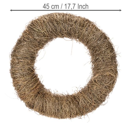Szőlőkoszorú, kezeletlen, kerek, natúr koszorú kézműveskedéshez, 45cm | Floristik24.hu