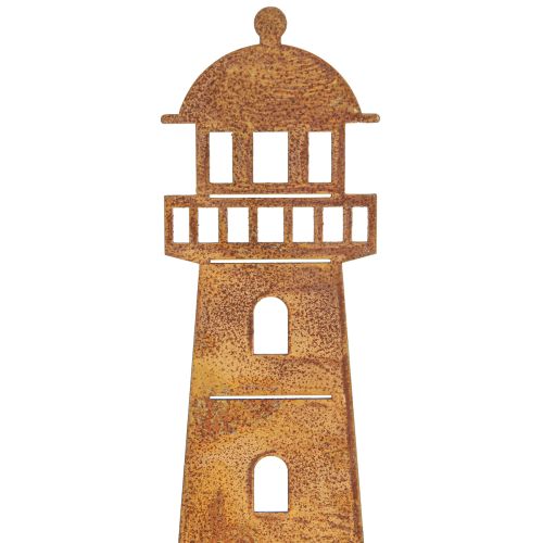 tételeket Esőmérő Lighthouse Rust Look – dekoratív esőmérő a kerthez és a kerítéshez 41 cm rozsda
