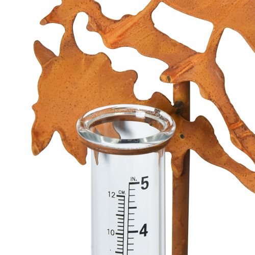 Floristik24 Esőmérő kerti dugó rozsda madár 23x7,5x110cm