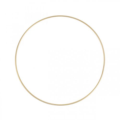 tételeket Fém gyűrű dekor gyűrű Scandi gyűrű deco hurok arany Ø30cm 4db