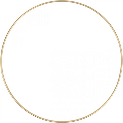 Fém gyűrű dekor gyűrű Scandi gyűrű deco hurok arany Ø40cm 4db