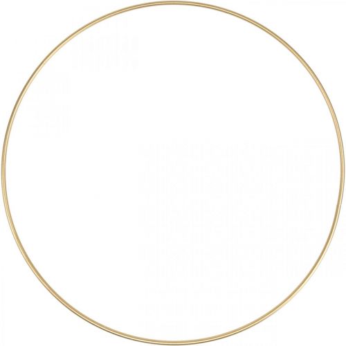 Fém gyűrű dekor gyűrű Scandi gyűrű deco hurok arany Ø40cm 4db