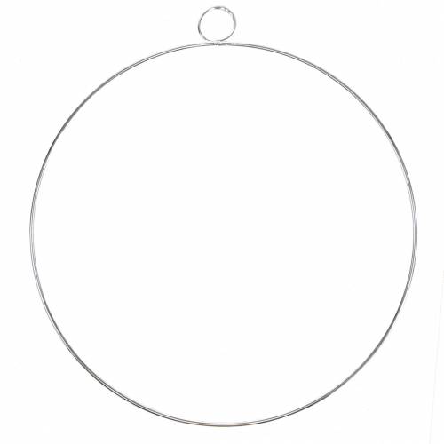 Floristik24 Díszgyűrű ezüst Ø30cm 4db