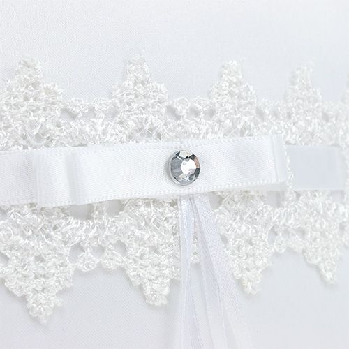 Floristik24 Gyűrűpárna 20cm x 20cm fehér