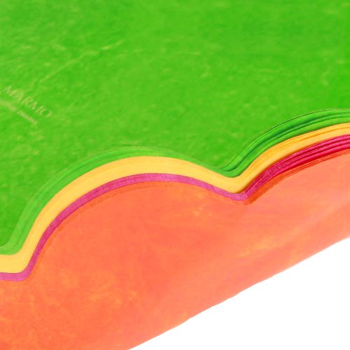 Floristik24 Rondella mandzsetta márványozott Ø37cm vegyes 100 db