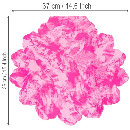 Virágmandzsetta rondella kerek mandzsetta 38cm rózsaszín csokrokhoz | Floristik24.hu