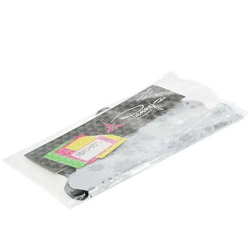 Floristik24 Rondella karácsonyi motívum ezüst Ø40cm 50db