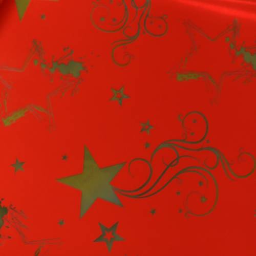 Floristik24 Rondella mandzsetta karácsonyi motívum piros arany 60cm 50db