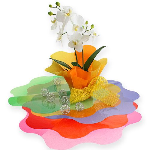 Floristik24 Virág mandzsetta Ø48cm zöld 50 db