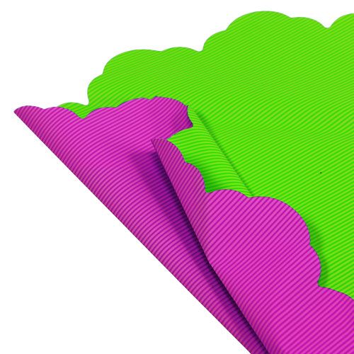 Floristik24 Rondella Ø48cm kéttónusú rózsaszín-zöld 50p