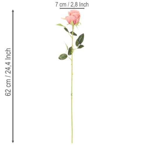 Műrózsa virágok csokorban, hosszú szár 62cm, 12 darab | Floristik24.hu