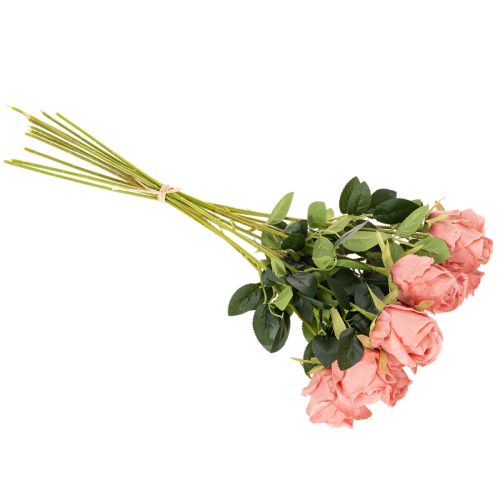 Műrózsa virágok csokorban, hosszú szár 62cm, 12 darab | Floristik24.hu