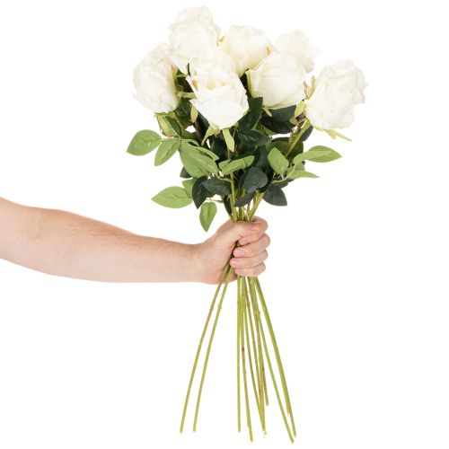 Műrózsa virág, hosszú szárú, vázába, 62 cm, 12 darab | Floristik24.hu