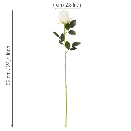 Műrózsa virág, hosszú szárú, vázába, 62 cm, 12 darab | Floristik24.hu