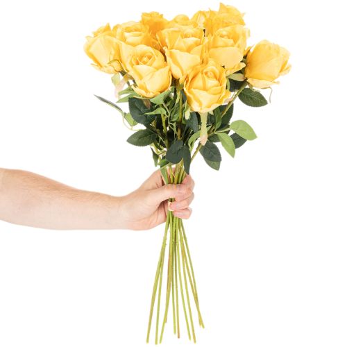 Műrózsa hosszú szárral, művirág, 62cm, 12 darab | Floristik24.hu