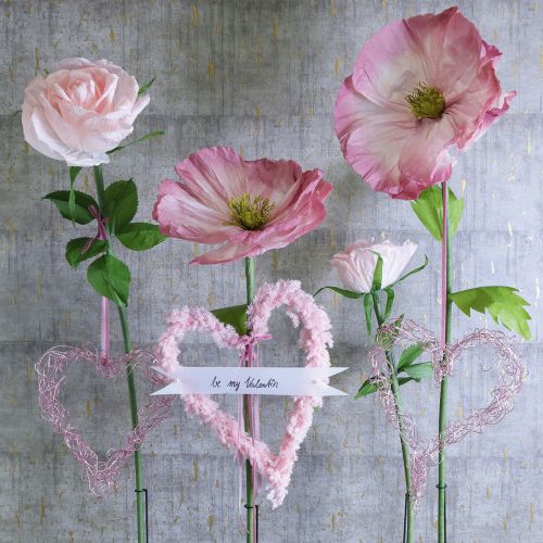 tételeket Műrózsa, óriásvirág lakóterek és esküvők díszítésére, 92 cm