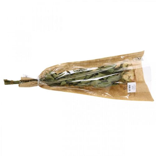 Floristik24 Díszrózsák, szárított virágok, szárított rózsák, Valentin-nap, temetési virágkötő, rusztikus rózsák sárga-rózsaszín L48cm 5 db