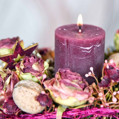 Floristik24 Roses antik rózsaszín, selyem virágok, művirágok L23cm 8 db