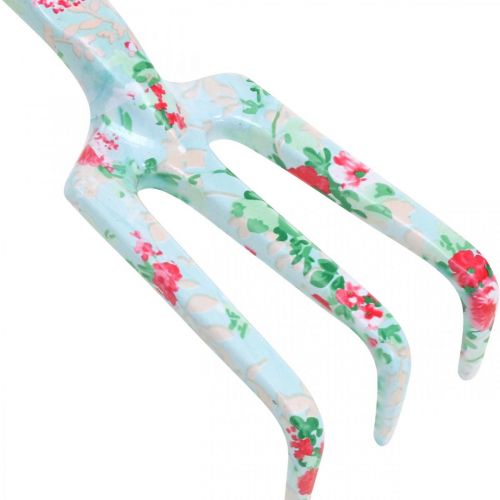 tételeket Fém kézi gereblye, gereblye rózsa motívummal, mini gereblye L23cm