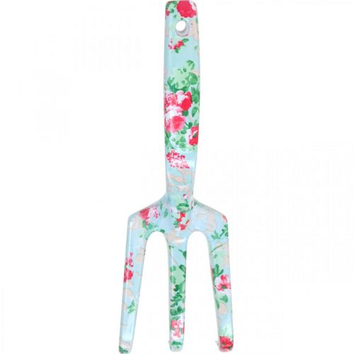 tételeket Fém kézi gereblye, gereblye rózsa motívummal, mini gereblye L23cm