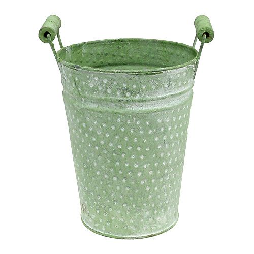Rózsacserép fülekkel Ø14,5cm H19cm zöld | Floristik24.hu