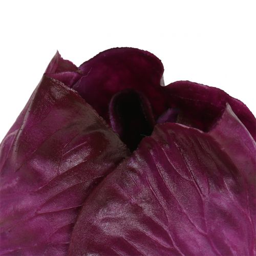 Floristik24 Mesterséges vörös káposzta Real-Touch Ø12cm