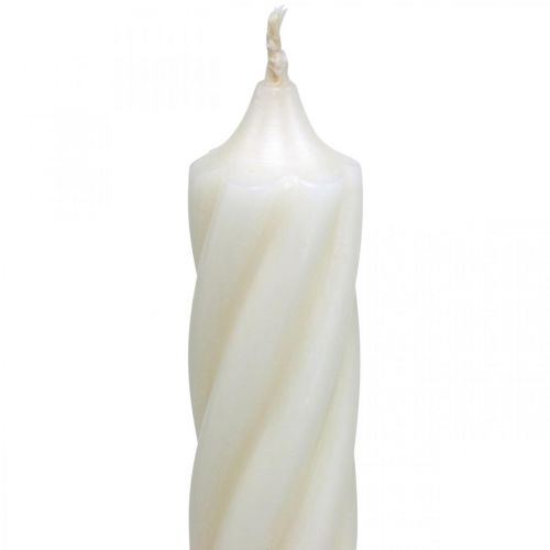 tételeket Rusztikus gyertyák, botgyertyák, egyszínű fehér, 350/28 mm, 4 db