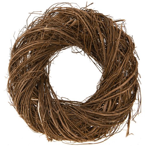 Rusztikus koszorú bodza natúr dekoratív koszorú ágakból Ø30cm