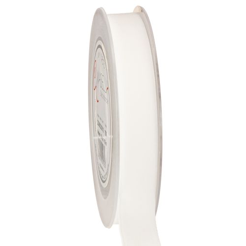 tételeket Bársonyszalag, ajándékszalag, díszszalag, fehér bársony, 20 mm széles, 10 m hosszú