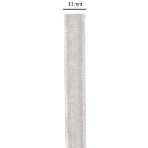 Bársonyszalag, dekoratív szalag tekercsben kreatív dekorációkhoz, 10 mm széles, 20 m hosszú | Floristik24.hu