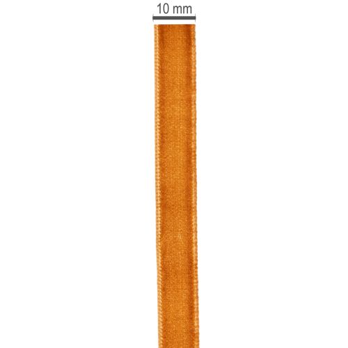 Dekoratív bársonyszalag díszítésre, tekercsben, 10 mm széles, 20 m hosszú | Floristik24.hu